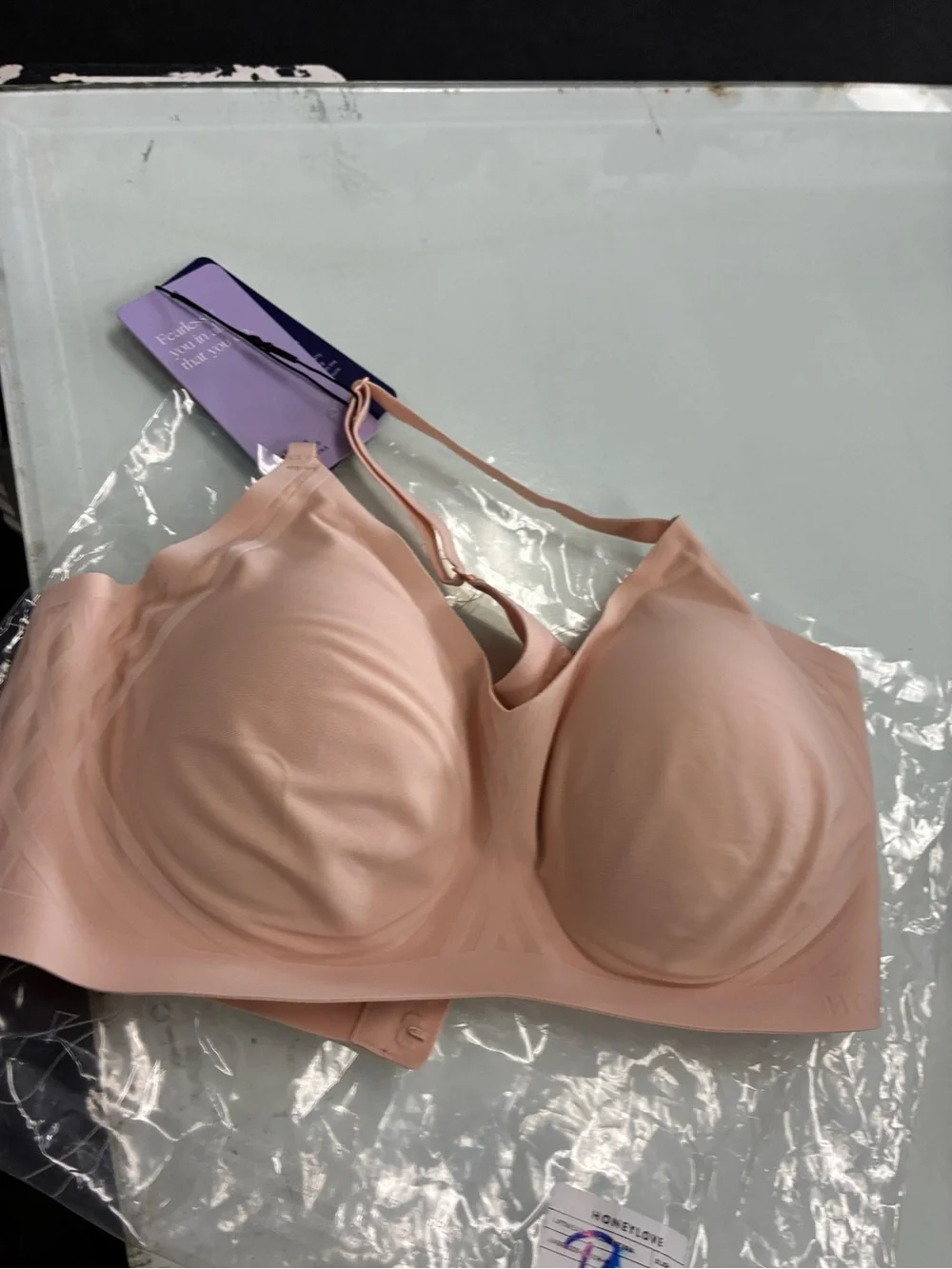 Honeylove Seamless Nude/Blush Wireless Bra